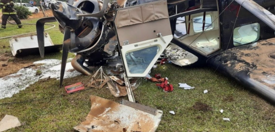 Avião com 9 pessoas cai em estrada de Boituva, no interior de São Paulo